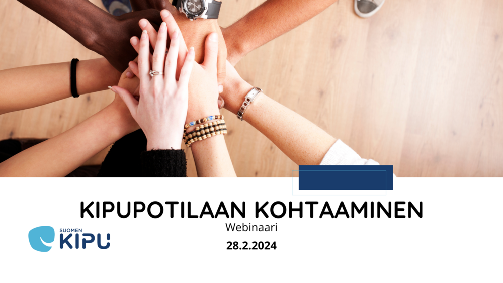 Käsiä yhdessä päällekäin.