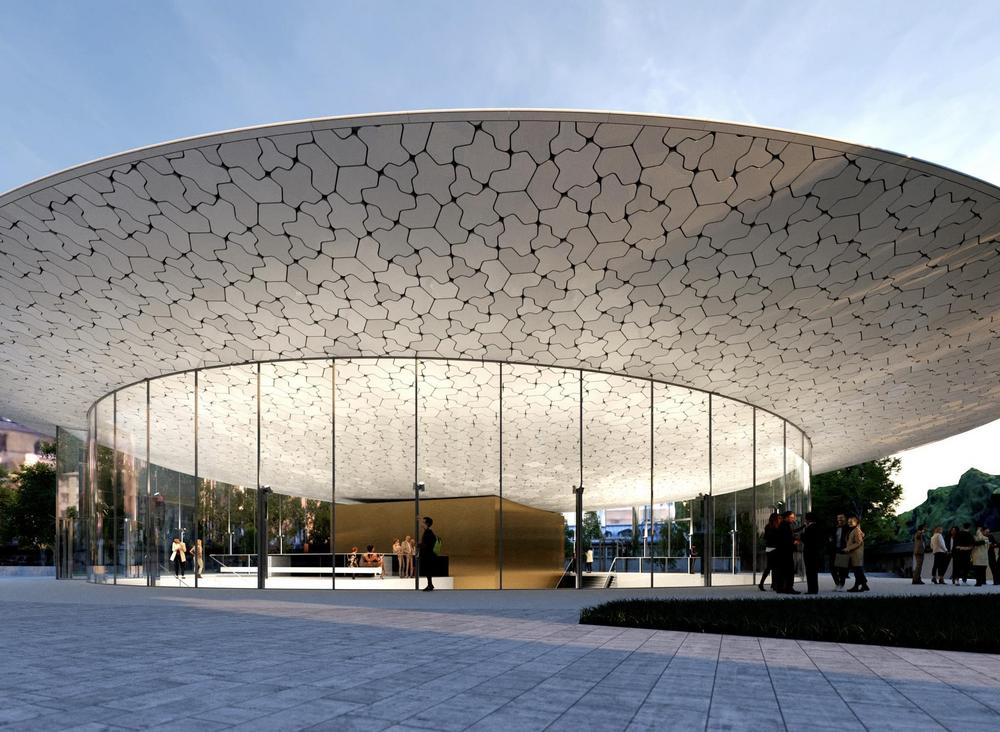 JKMM Arkkitehtien havainnekuva uudisrakennuksesta