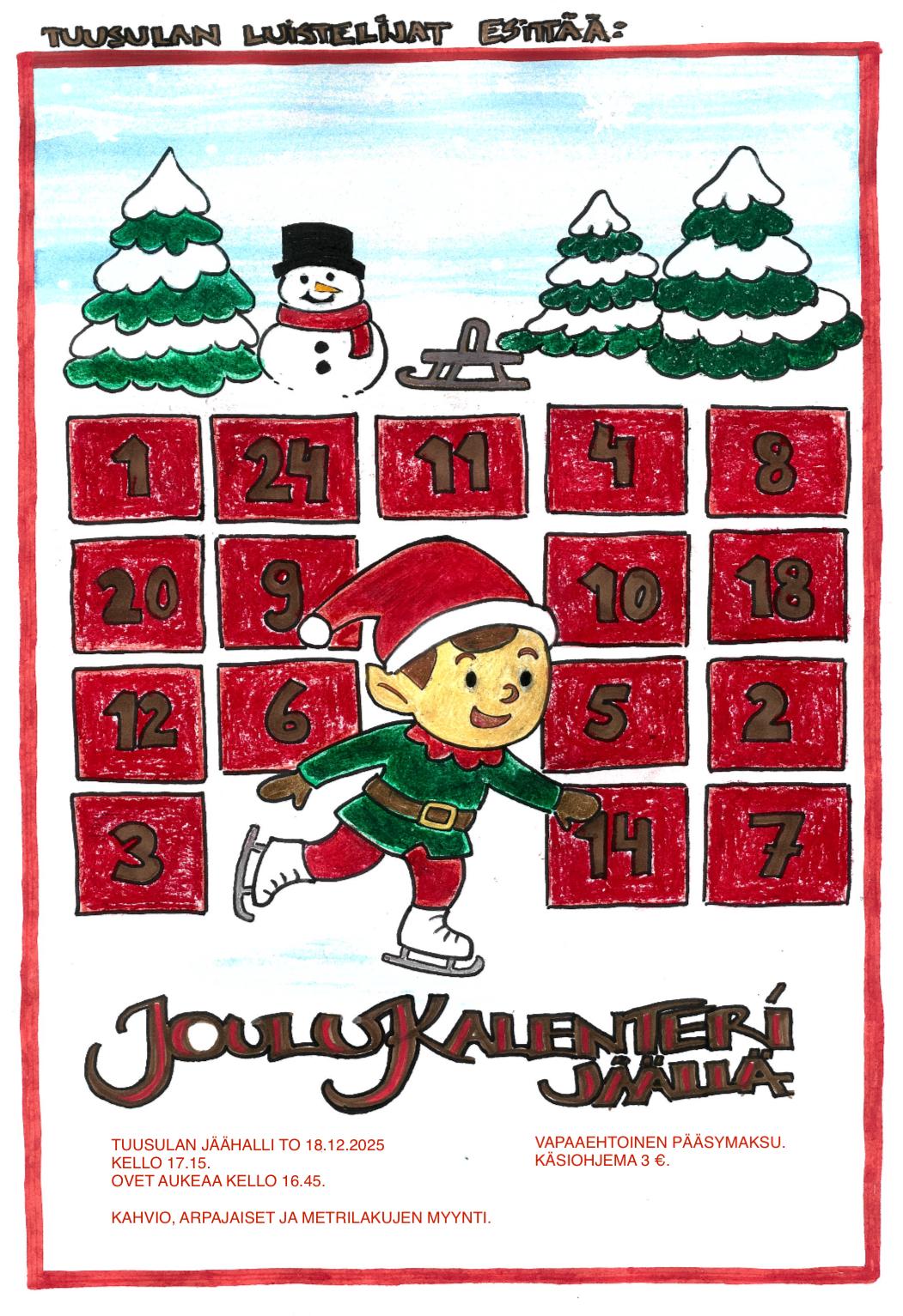 Joulun yt s Joulukalenteri J ll To 18 12 2026 Tuusulan Luistelijat Joulun yt s Joulukalenteri J ll To 18 12 2026 Tuusulan Luistelijat