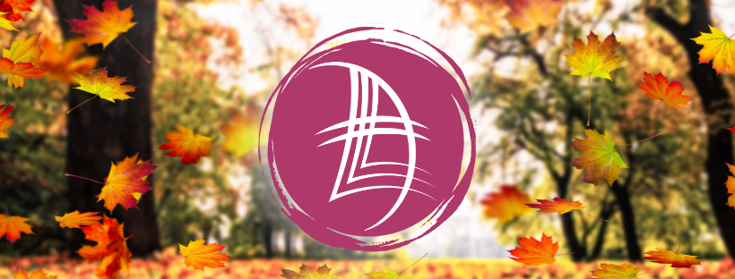 Talvinen maisema, jossa Lounais-Suomen Lihastautiyhdistyksen logo
