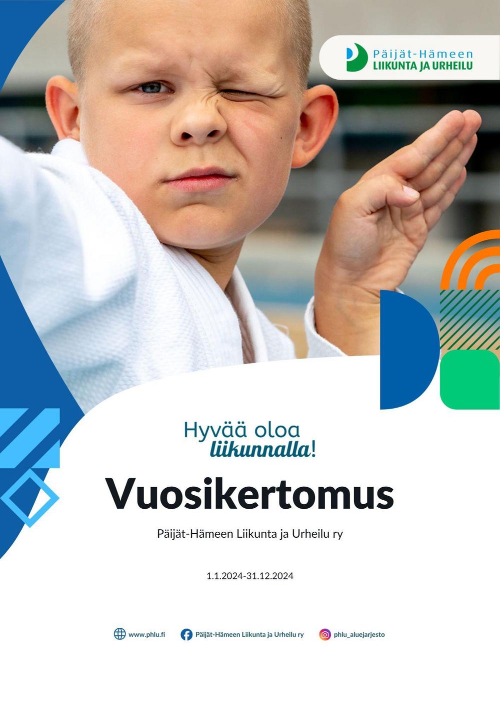 Vuoden 2024 Vuosikertomuksen kansi.