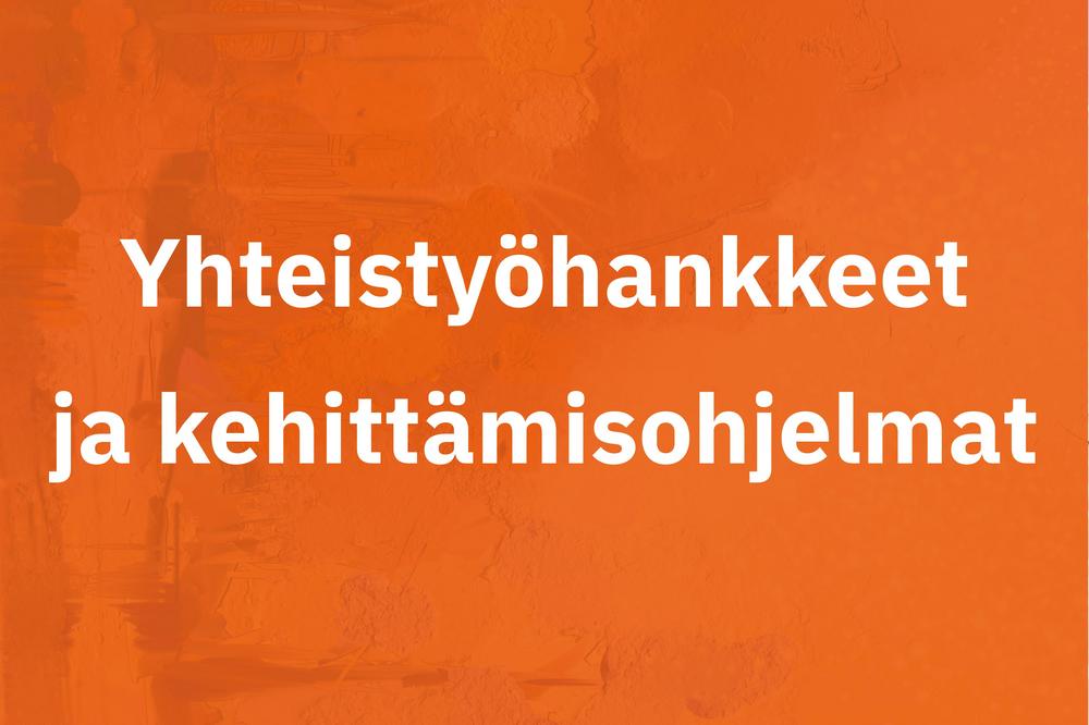 Yhteistyöhankkeet ja kehittämisohjelmat -alasivulle.