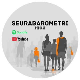 Seurabarometri-podcastin profiilikuva, joka ohjaa podcastin Youtube-kanavalle.