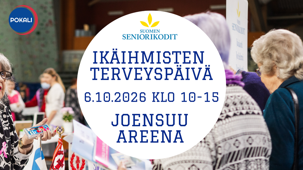 Ikäihmisten terveyspäivä 6.10.2026 mainos. Kuva ohjaa tapahtuman nettisivuille.