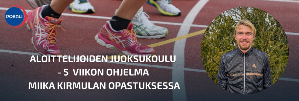 Miika Kirmula vetää viiden viikon juoksukoulun 3.11.-1.12.2026. Tämä kuva on linkki ilmoittautumiseen.