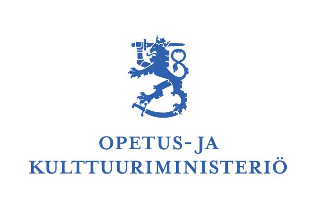 Opetus- ja kulttuuriministeriö, logo, Opetus- ja kulttuuriministeriö - Etusivu.