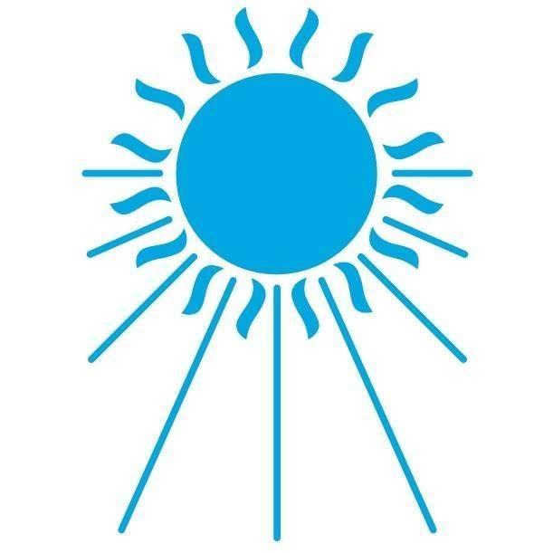 sininen aurinko, logo