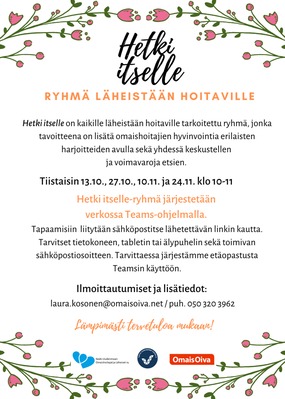 Hetki itselle-ryhmän mainoskuva
