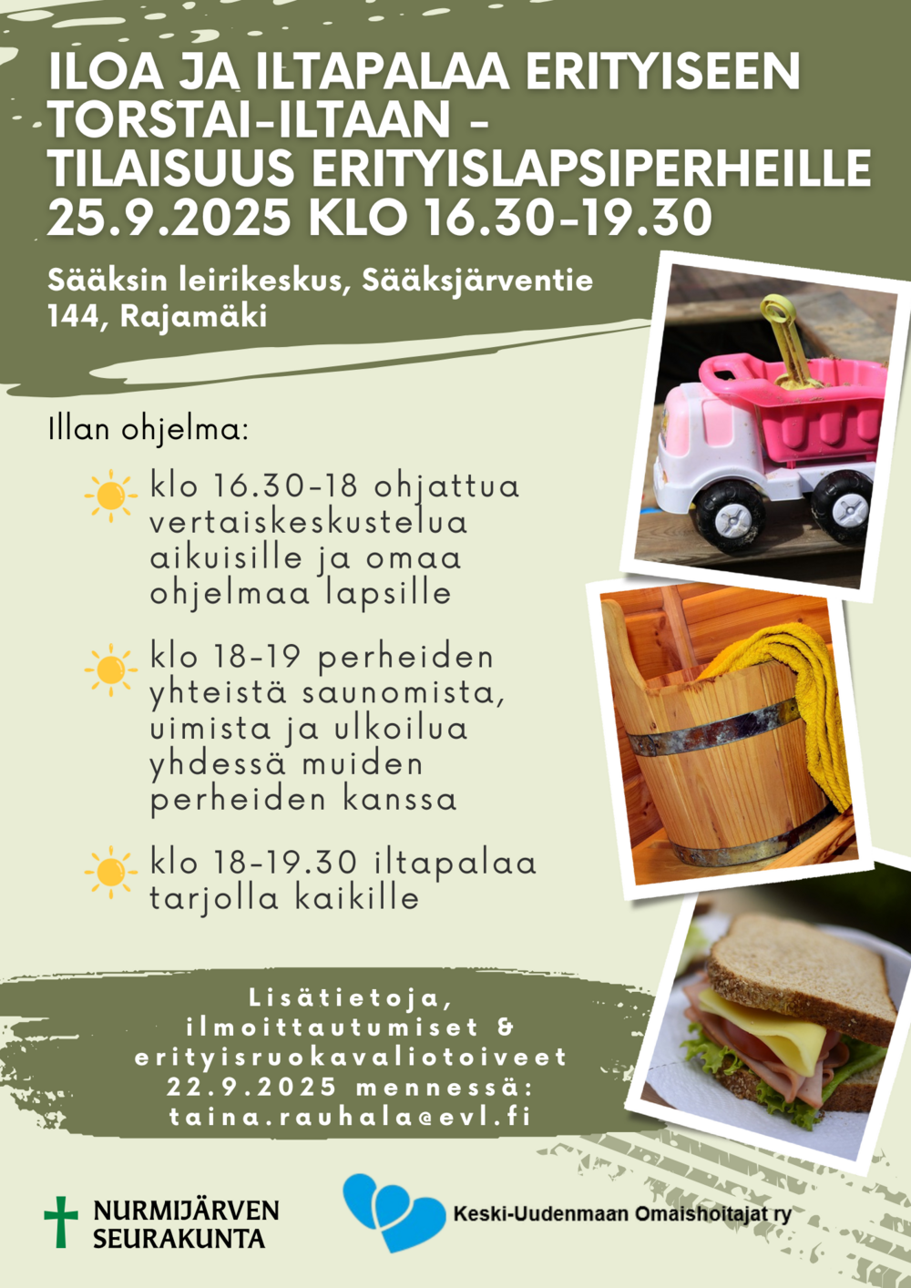 Nurmijärven erityislapsiperheiden vertaisillan mainoskuva