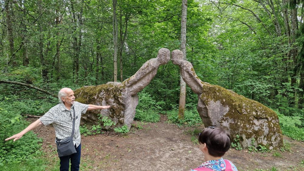 kävelyopastus Lanupuistossa