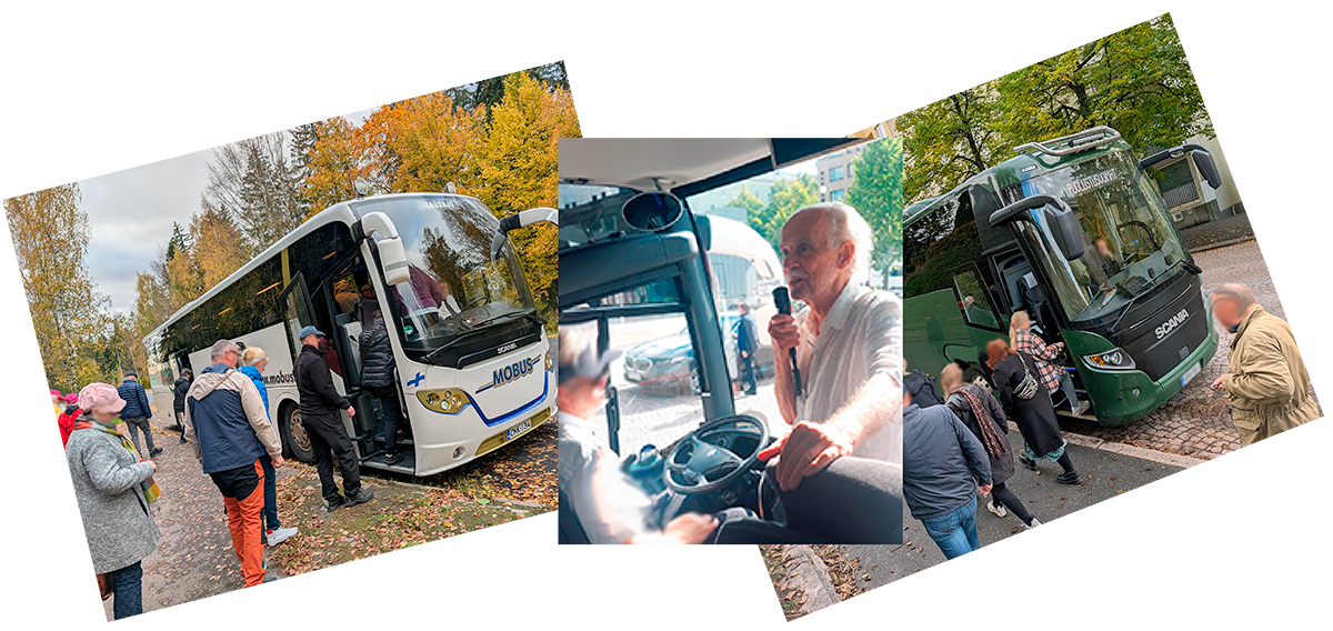 guided bus tour Lahti Finland with professional tour guide