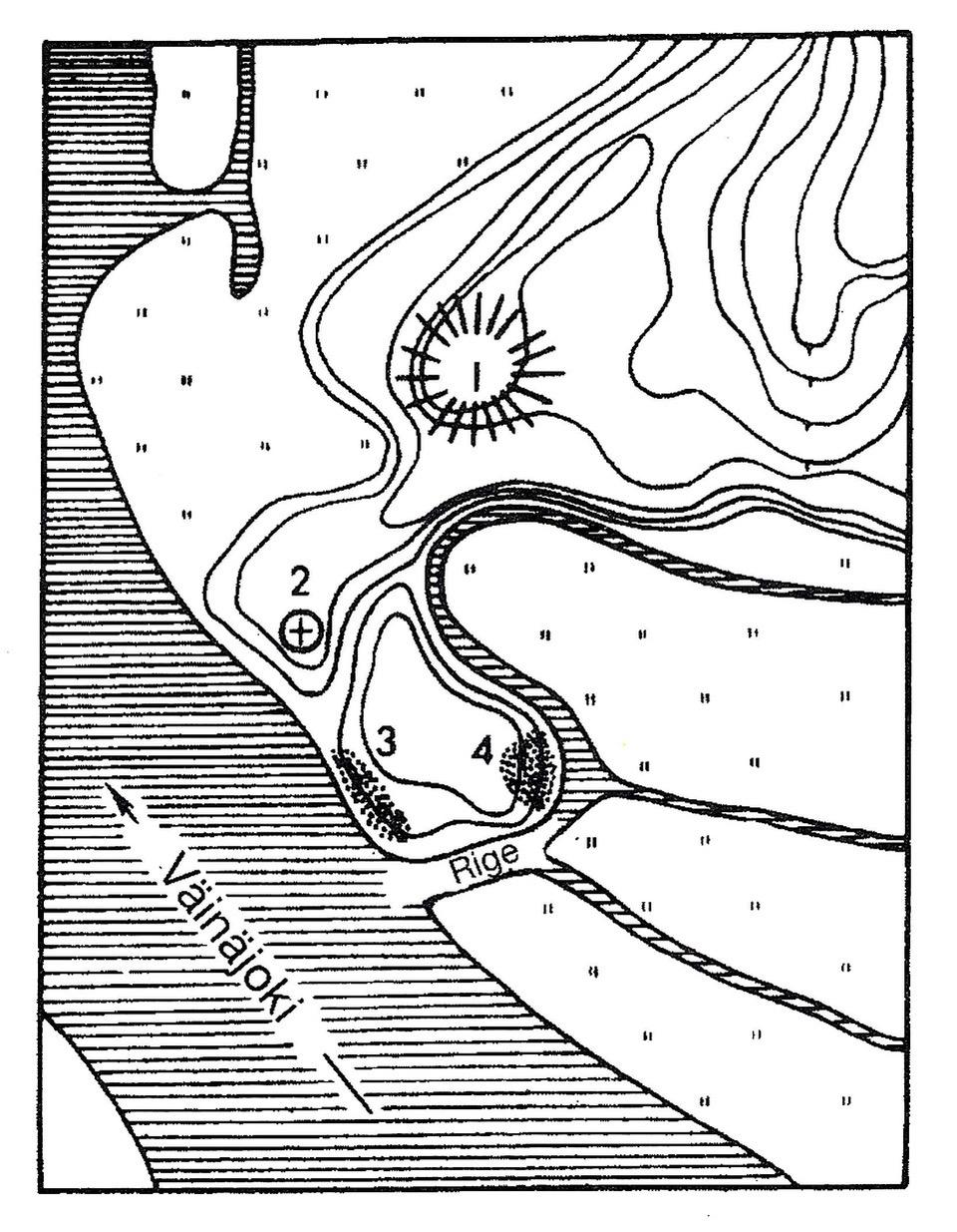 Riika 1200-luvun alussa. Vanha Vuori on numero 1.