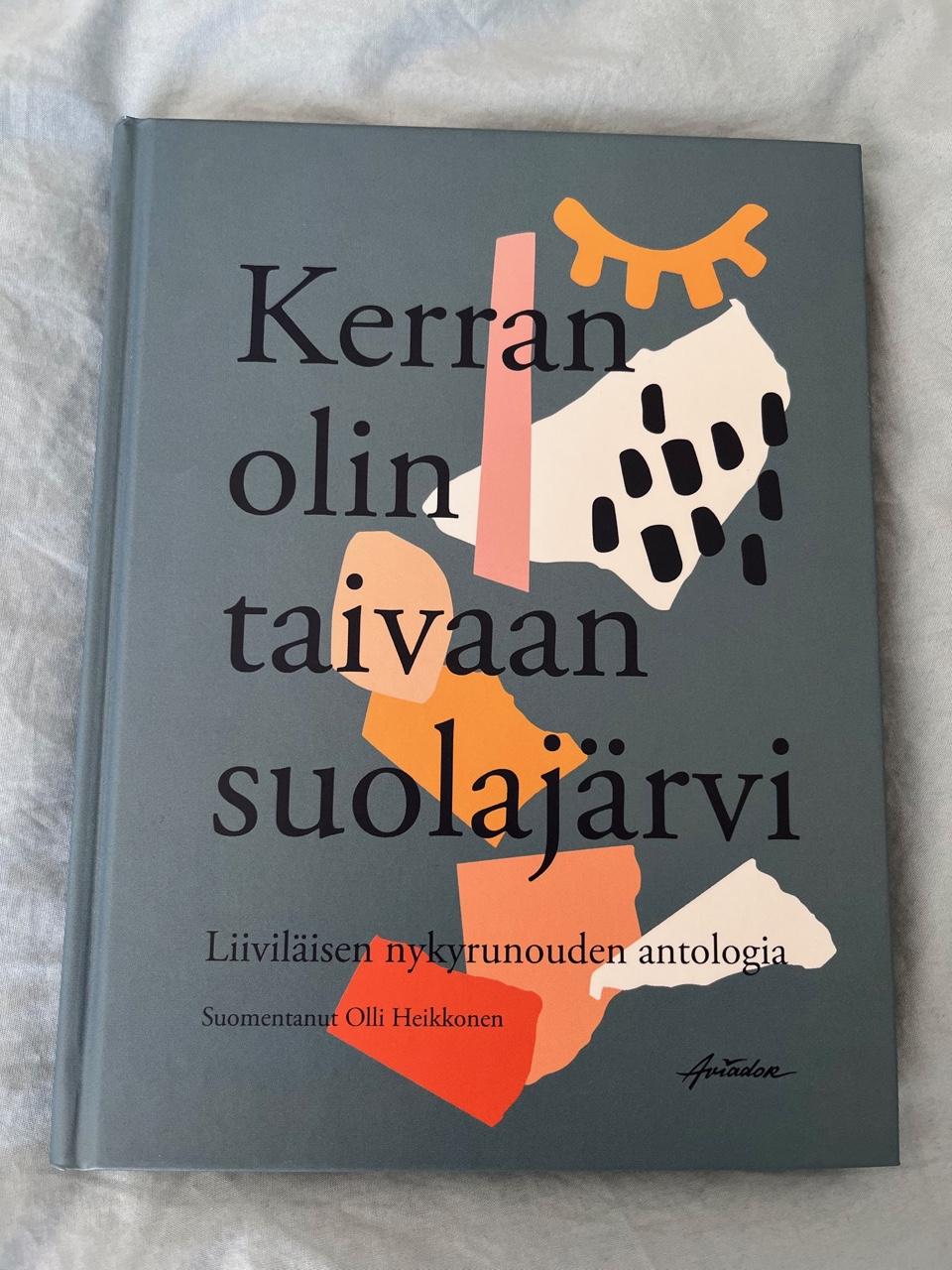 Kerran olin taivaan suolajärvi -kirjan kansi. Foto: Tapio Mäkeläinen.