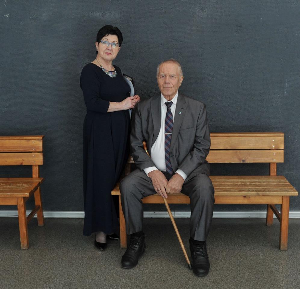 Ieva Ernštreite ja Ilmārs Geige. Liivin liiton 100 juhlat, 2023. Kuva: Aivars Liepiņš.
