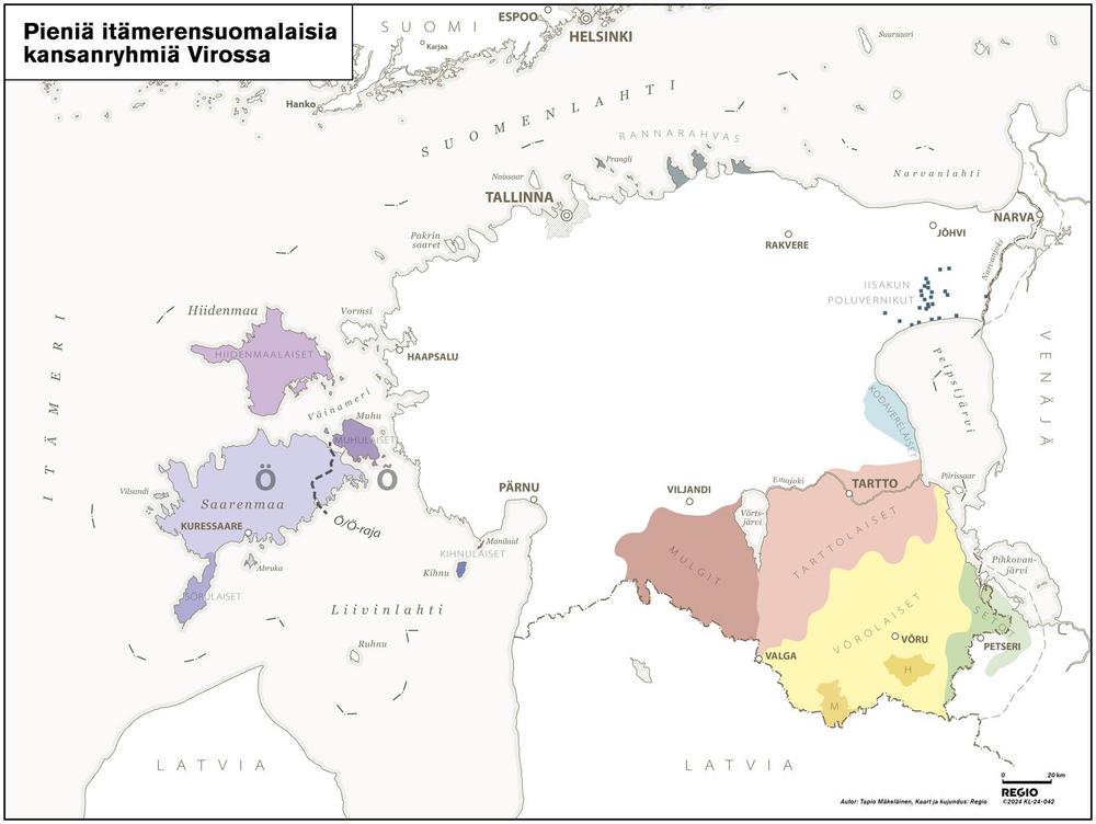 Pieniä itämerensuomalaisia kansanryhmiä Virossa, Regio 2024