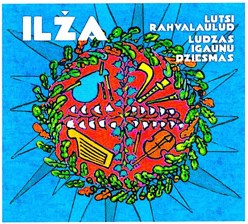 Ilža-yhteen Lutsi Rahvalaulud – Ludzas igauņu dziesmas -levyn kansi.