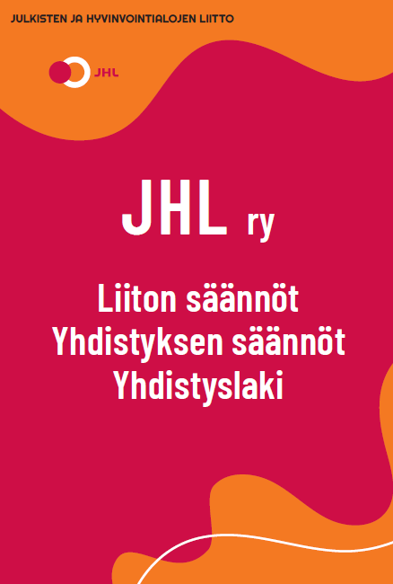 Kuvassa JHL sääntö oppaan etukansi