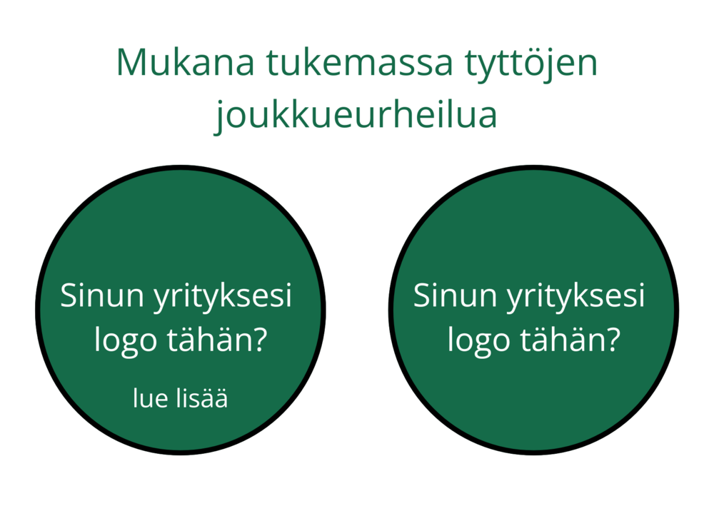 Yritys, tule mukan tukemaan Lasten ja nuorten liikuntaa
edullista mainostilaa yrityksille. yrityssponsorointi.