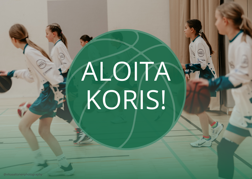 Aloita koris. Aloita koripalloharrastus. Korista tytäille. Koripalloa tytöille Tikkurilassa.