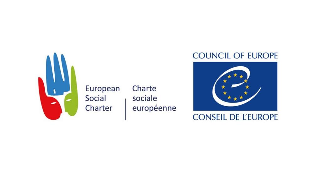 Logotyp av europeiska sociala stadgan och Europarådet.