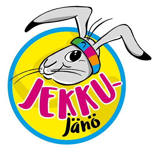 Jekku-jänö, logo. Kuvaa painamalla pääset Jekku-jänön lorukortteihin. 