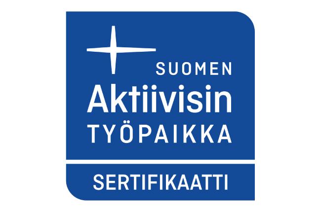 Suomen Aktiivisin Työpaikka, logo, Suoemn Aktiivisin Työpaikka - Etusivu. 