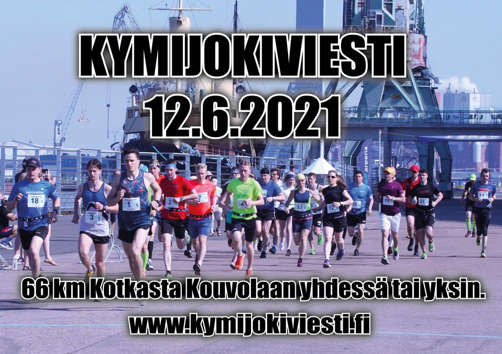 Kymijokiviestin vanha lähtö Merikeskus Vellamossa 2018. Kymijokiviesti juostaan 12.6.2021 Kotkasta Kouvolaan