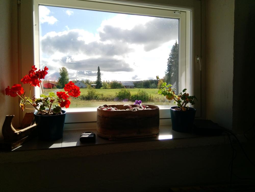 kaunis maisema ikkunasta
