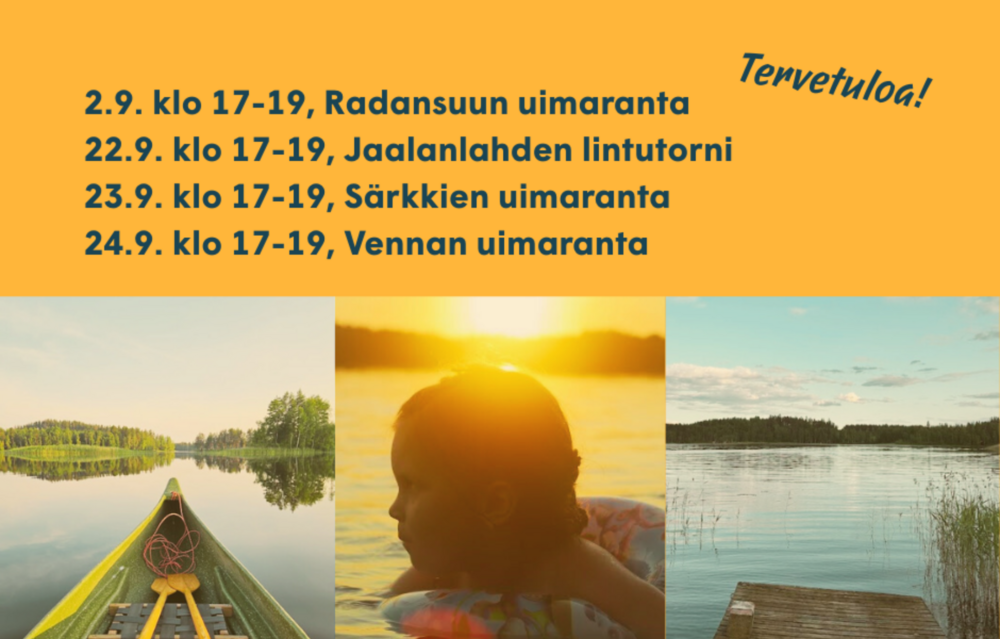 Järvimaisemien kuvia kesäisessä maisemassa.