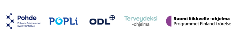 Logot: Pohde, ODL, PoPLi, Terveydeksi-ohjelma, Suomi liikkeelle -ohjelma