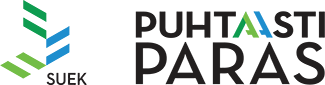 SUEK ry:n logo ja Puhtaasti Paras -logo