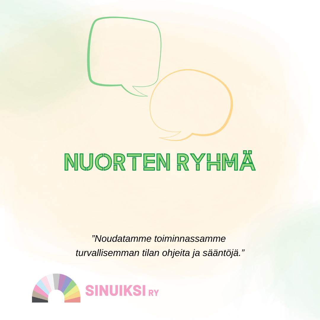 Sateenkaarinuorten ryhmä Tampereella -kuvituskuva
