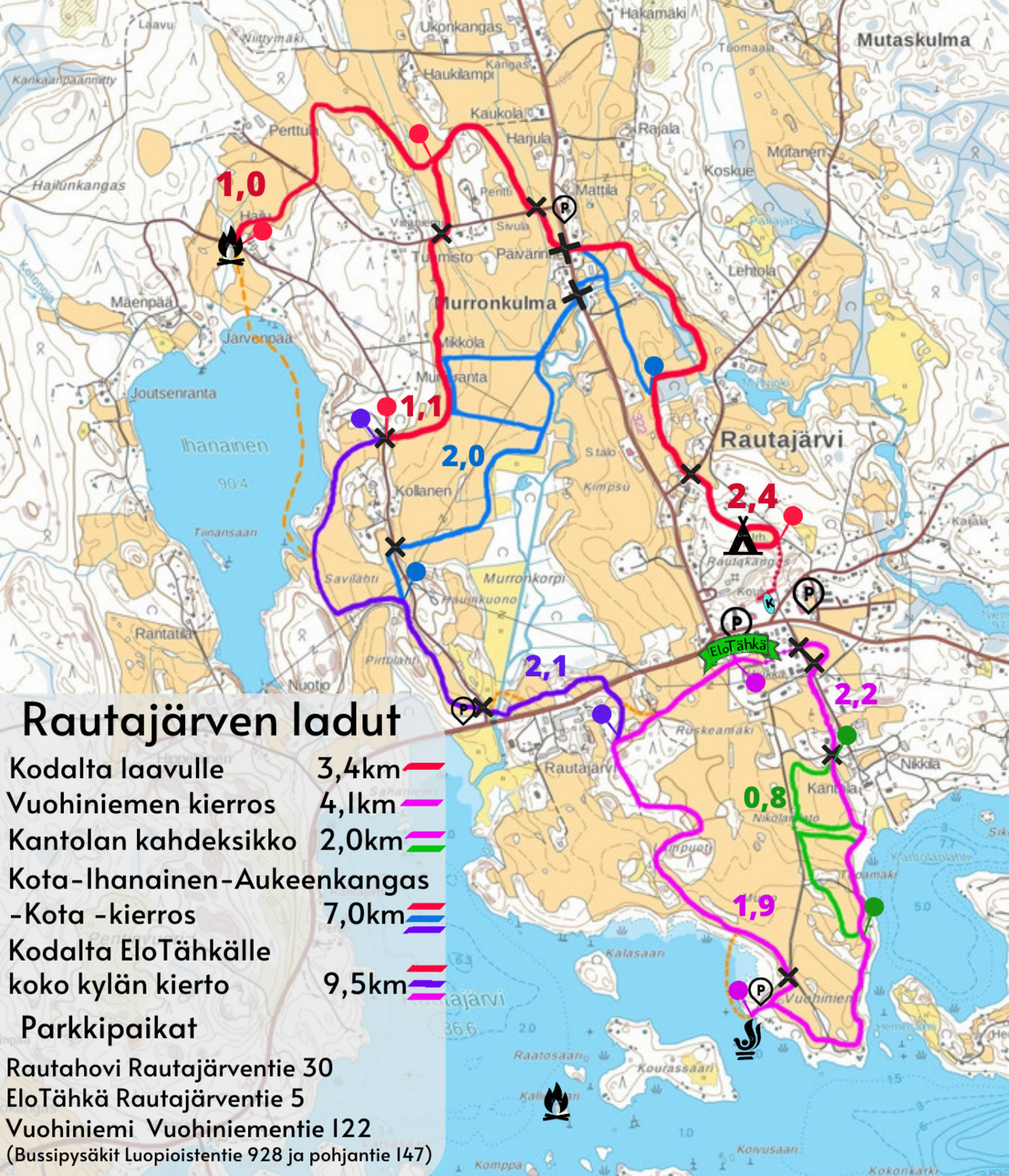 Rautajärven latukartta julkaistu | Rautajärven seudun kylät oy