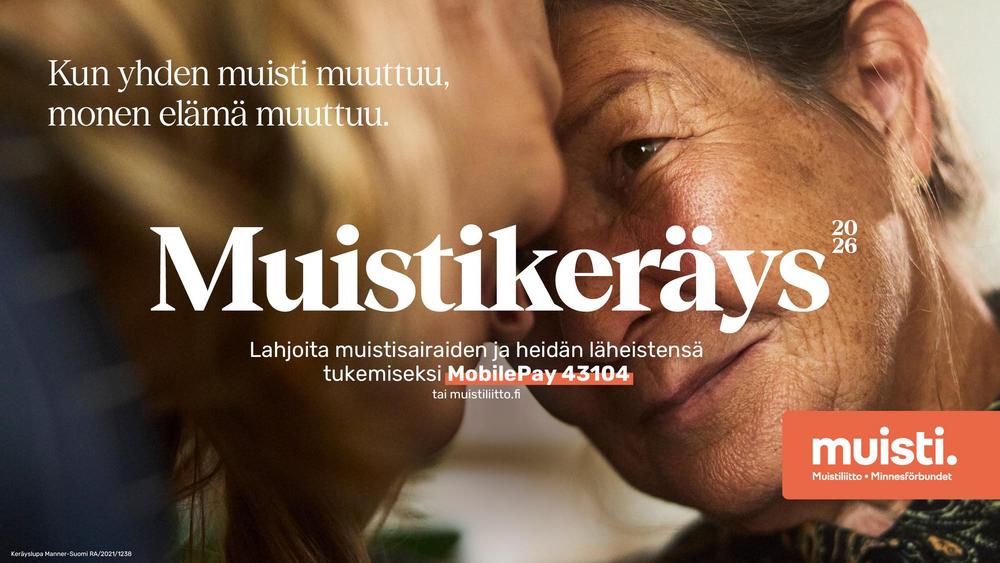 Muistikeräys 2026. Lisätietoa klikkaamalla kuvasta