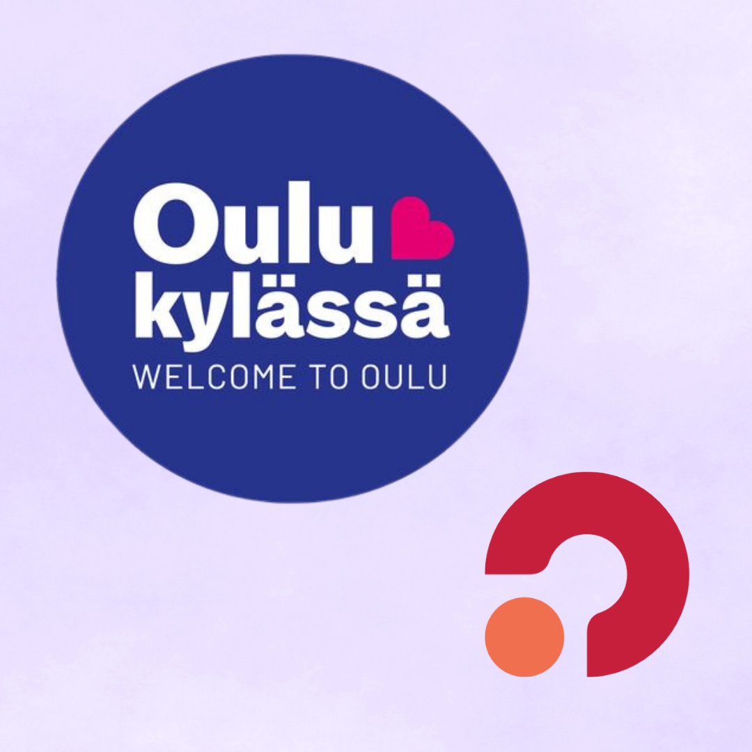 Oulu kylässä- logo ja Muistiliiton merkki. 