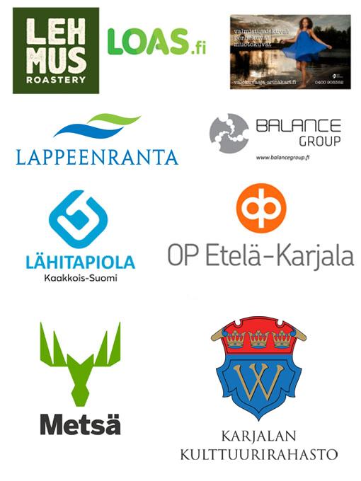 Toimintaa tukemassa Lehmus Roastery, OP, Loas, Balance Group ja Nordkalk, LähiTapiola, Metsä