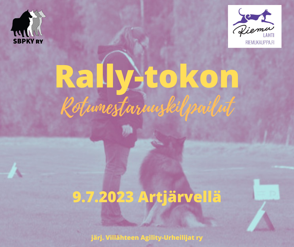 Belgianpaimenkoirien rally-tokon rotumestaruuskilpailut Artjärvellä 9.7.2023