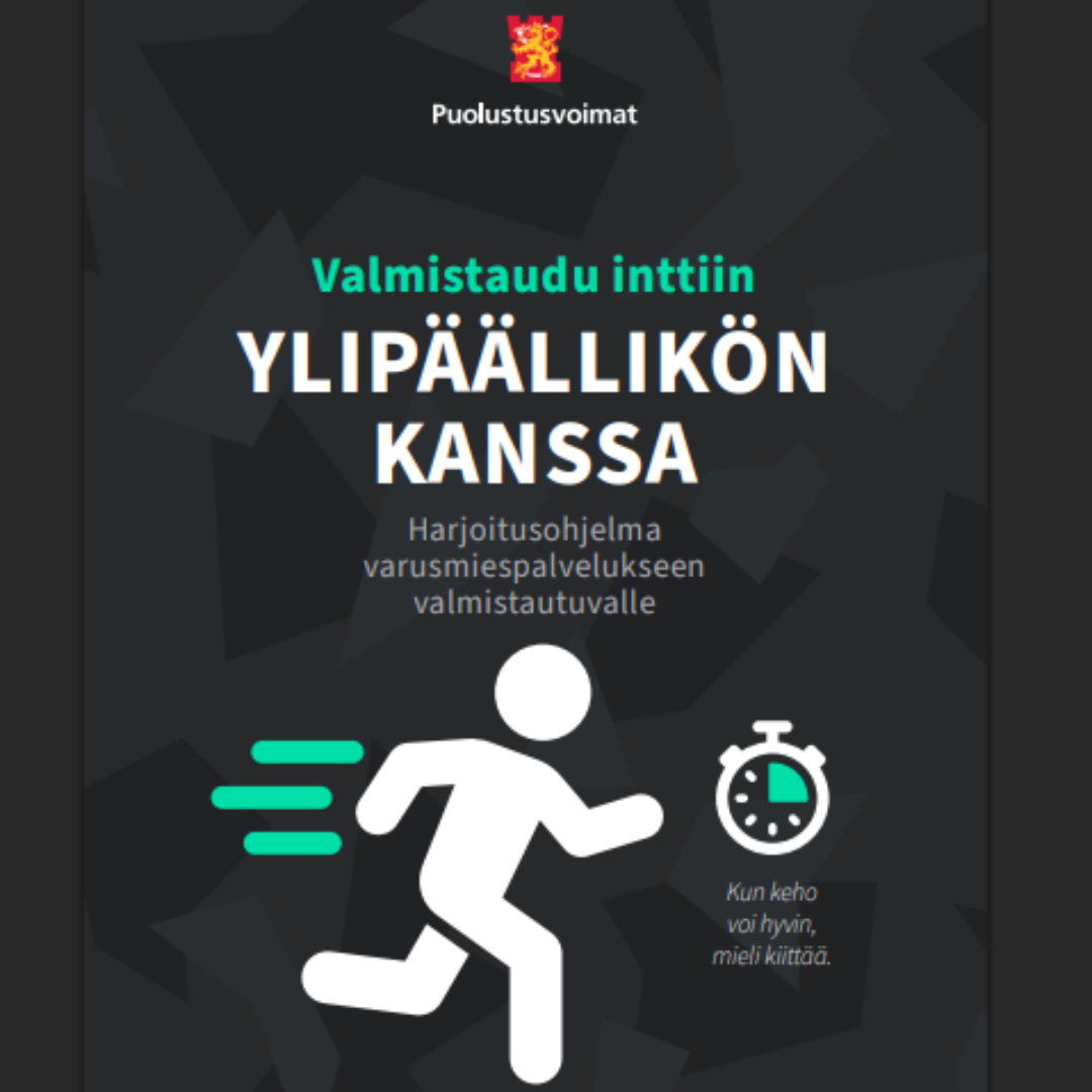 Valmistaudu inttiin ylipäällikön kanssa -logo
