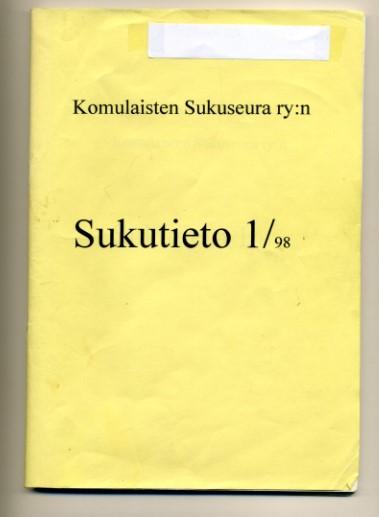 Sukutieto I/98. Keltainen kirja.