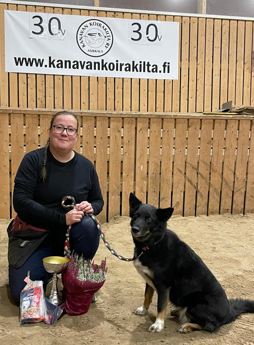 Lapinporokoira Muste ja Laura Okker