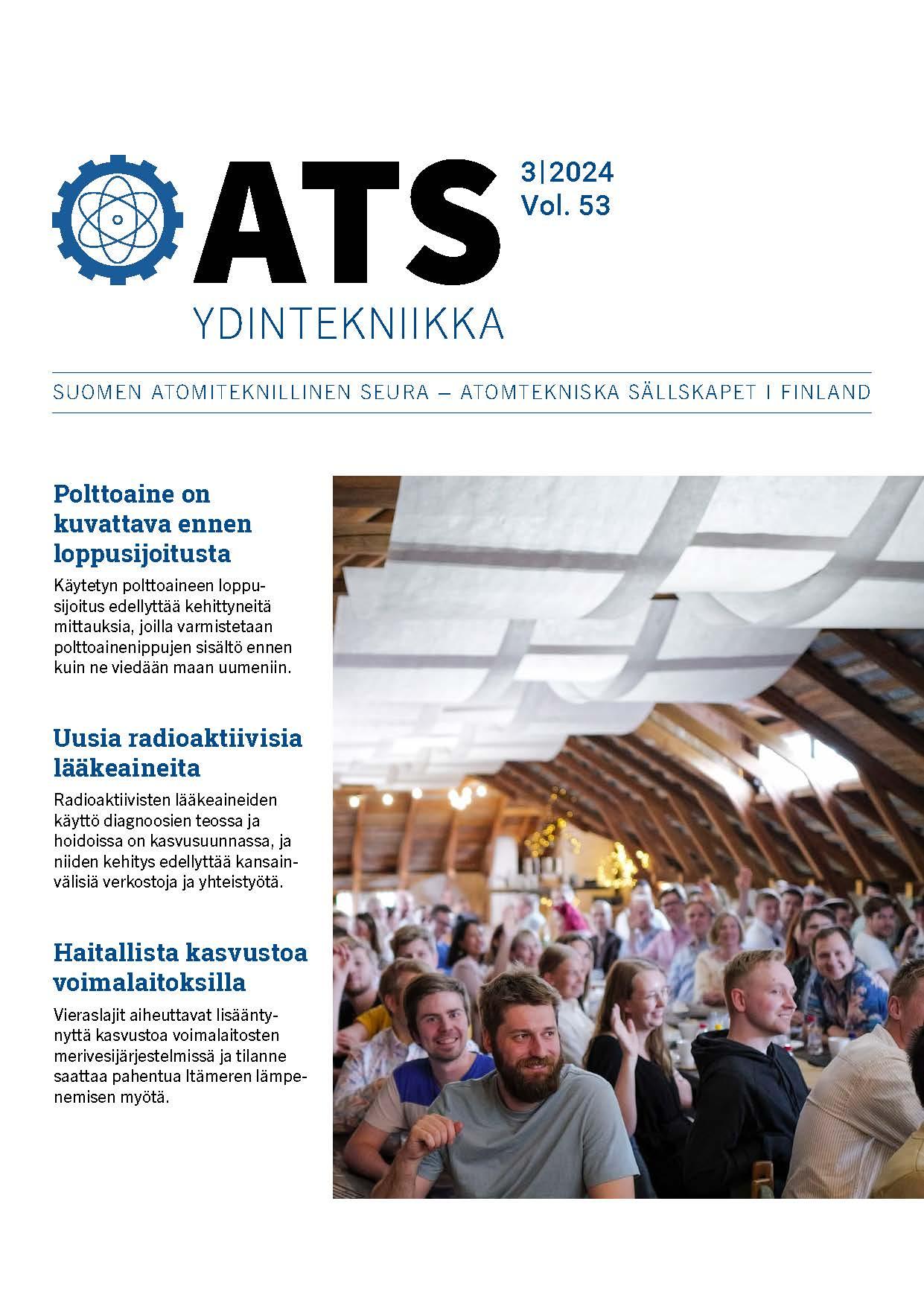 Lehden ATS Ydintekniikka 2-2024 kansikuva.