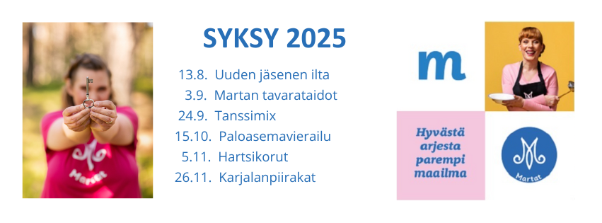 Avainmarttojen kevään 2025 toimintakalenteri