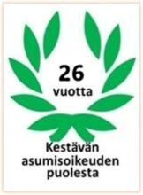SASO 26 vuotta kestävän asumisen puolesta