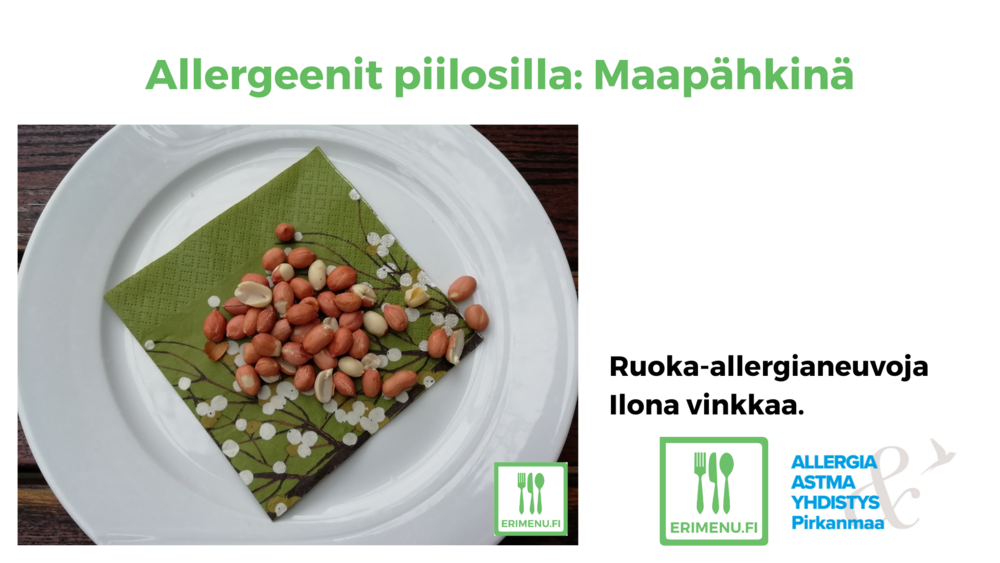 Kuvituskuvana maapähkinöitä ja tekstinä videon nimi.