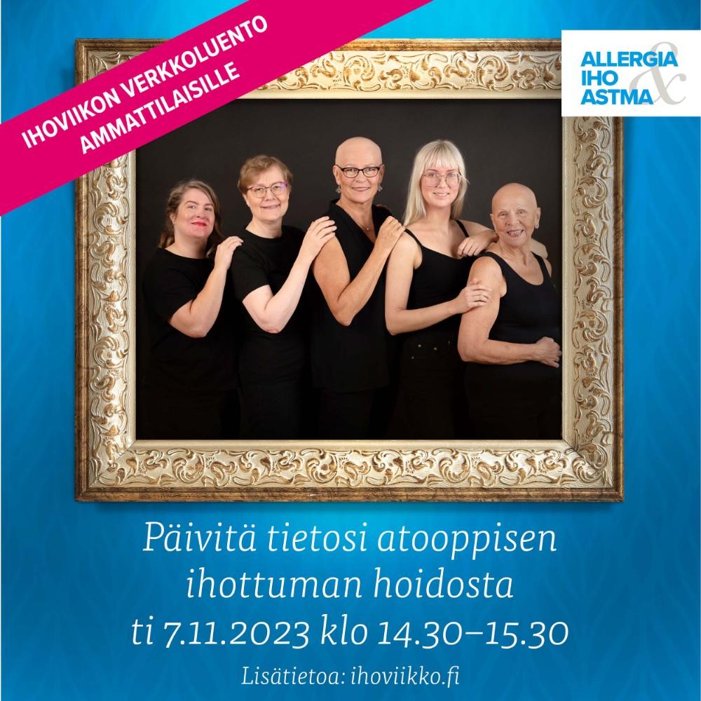 Kuvituskuvana verkkoluennon mainos.