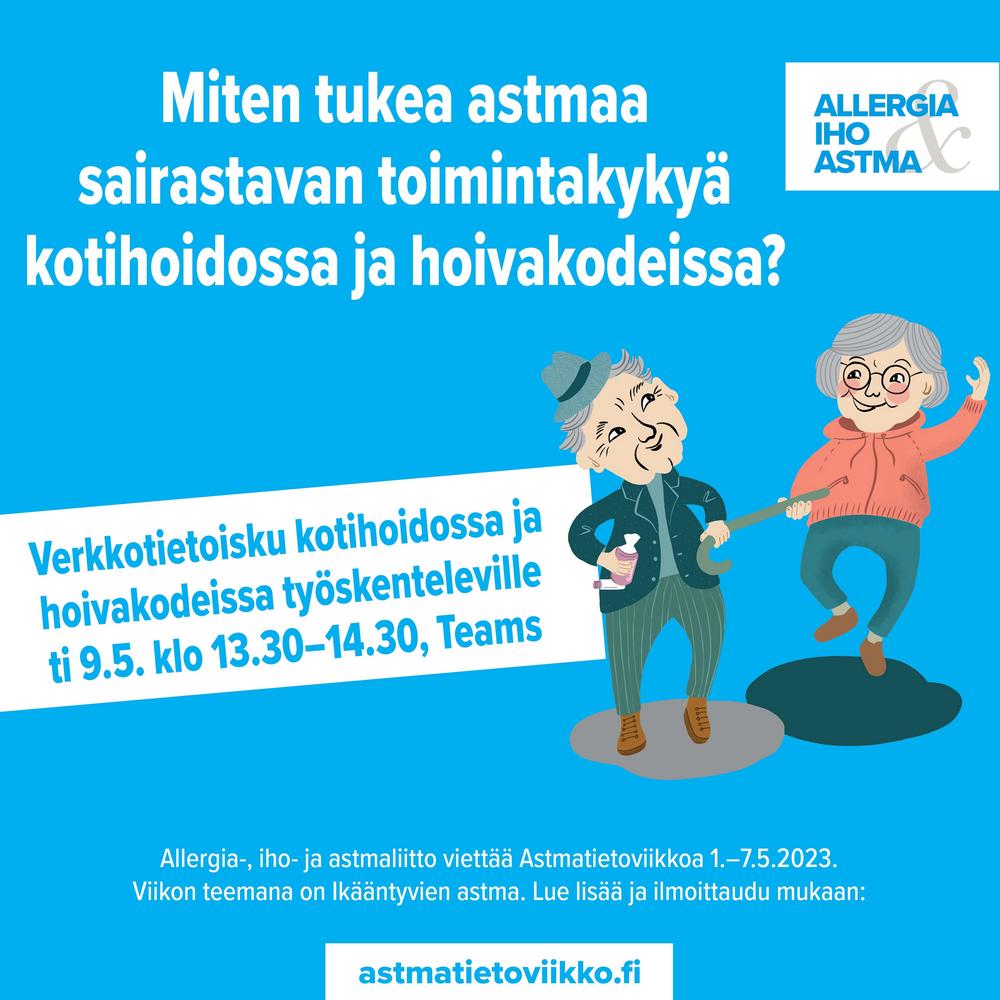 Kuvituskuvana verkkoluennon mainos.