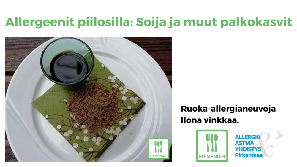 Kuvituskuvana soijakastiketta ja tekstinä videon nimi.