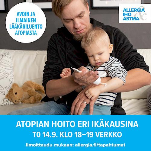 Kuvituskuvana verkkoluennon mainos.