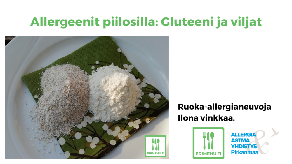 Kuvituskuvana jauhoja ja tekstinä videon nimi.