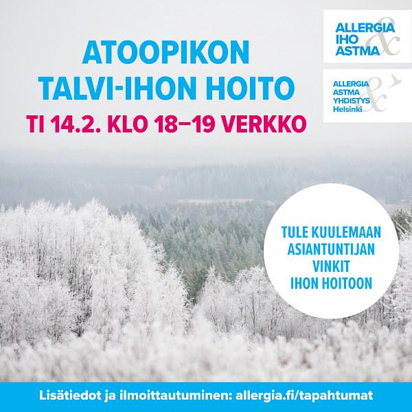 Kuvituskuvana verkkoluennon mainos.